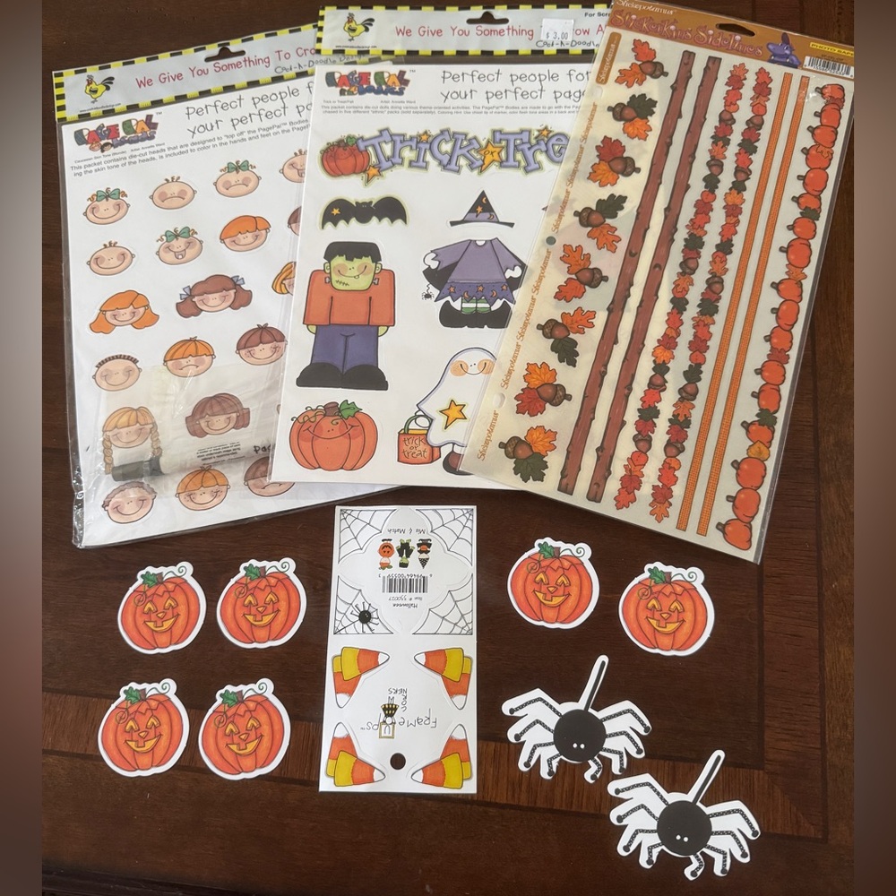 Halloween/Fall/Thanksgiving Scrapbook Embellishment Lot